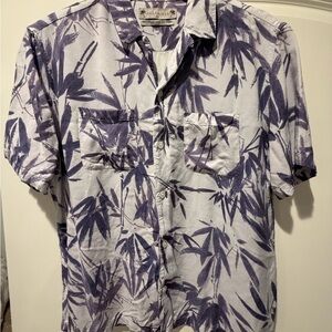 All Saints Lavender Bamboo Print Men's Shirt